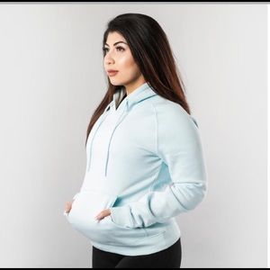 Alphalete light blue women's performance hoodie
